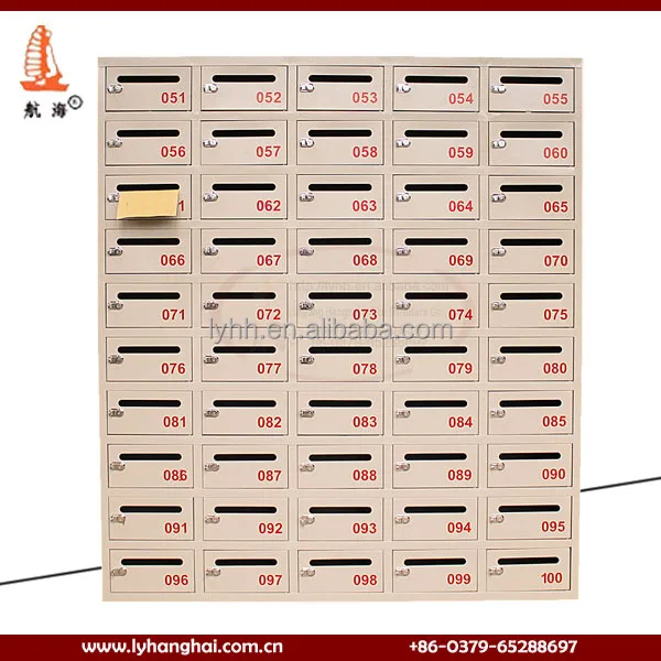 Commercial Furniture Cast Iron Wall Mounted Locking Office Mailboxes