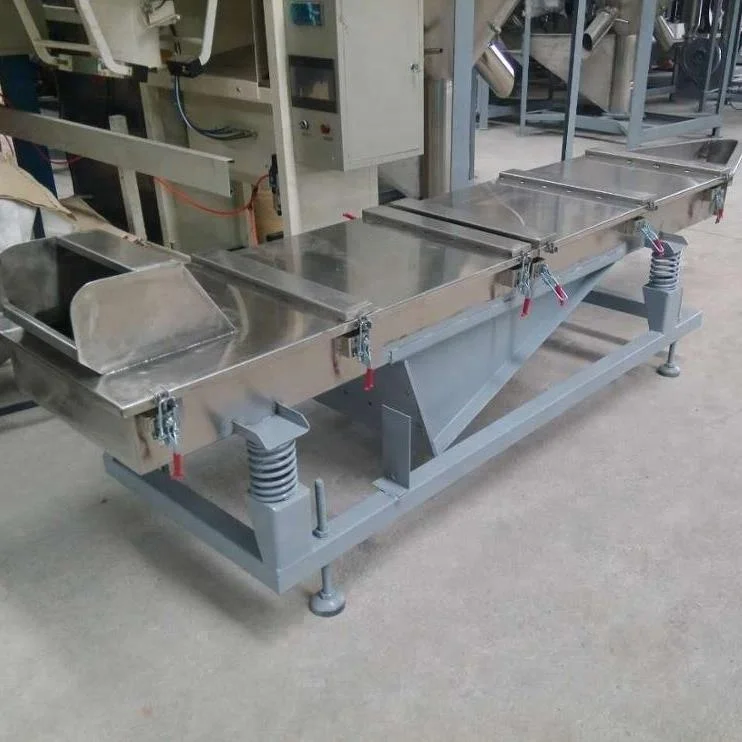 3 м линейный вибрационный станок из нержавеющей стали для пластиковой промышленности химической или пищевой