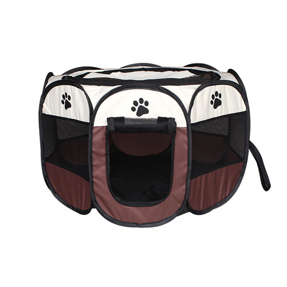 Portable Foldable Dog Fence House Puppy Exercise Pen Kennel Pet Playpen For Cat Rabbit Hamster