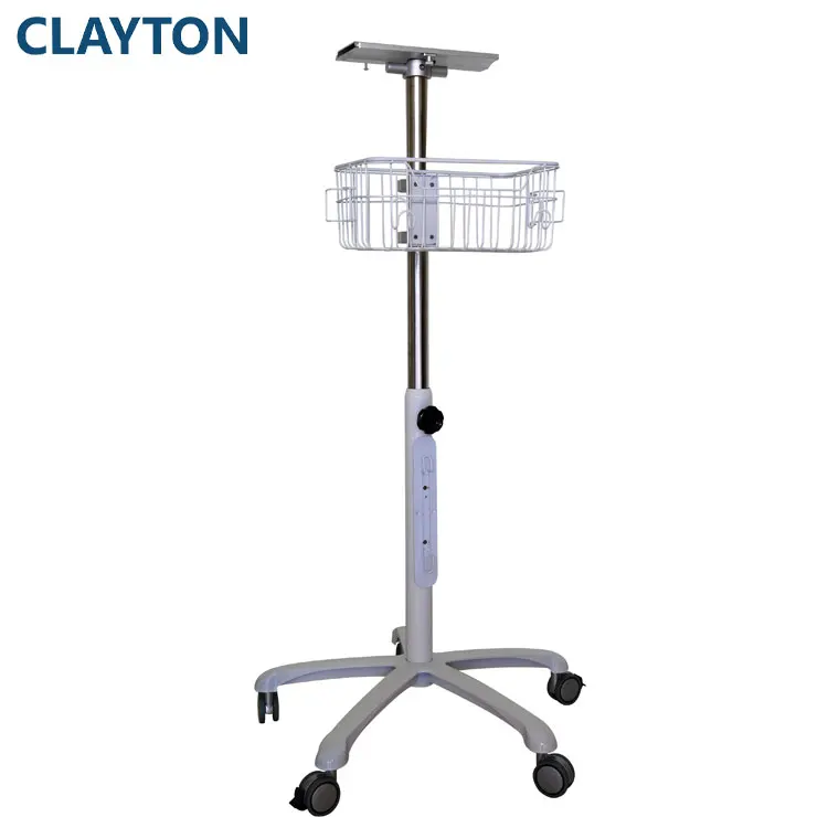 Wholesale Hospital Medical Moving Rolling Stand Trolley Cart With Casters For Mindray