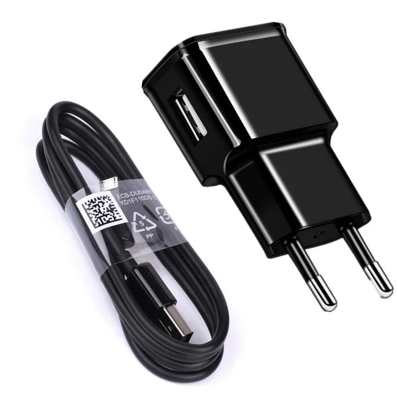 Сетевое зарядное устройство с вилкой для США и ЕС 1 м зарядный кабель Micro USB Для Huawei Samsung Xiaomi Redmi S2 6A NOTE 6 pro Nokia 2 3 4