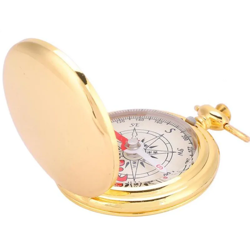 Classic Pocket Style Camping Compass for Gift Antique Brass Pocket Copper Compass