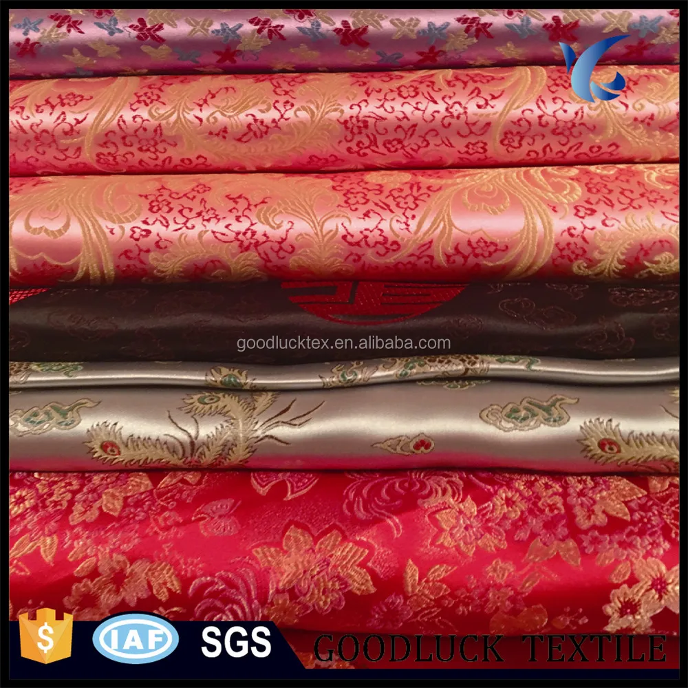 Brocade Fabric Designs Of Gold And Silver Threads