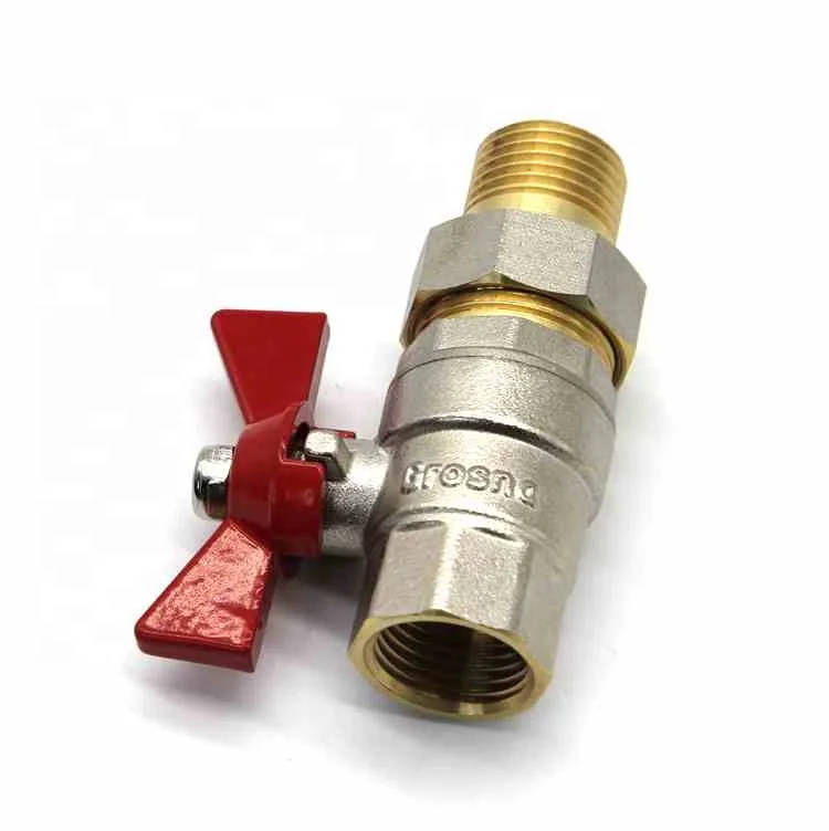 Китайский поставщик, латунный шаровой клапан, ручка-бабочка True Union, полностью латунный шаровой клапан 1/2, пользовательские клапаны, типы клапанов