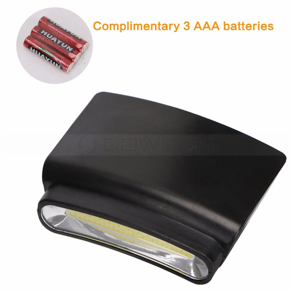 AAA Battery Operated COB LED Headlamp 3 Modes Head Lamps