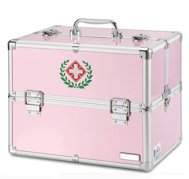 
High Quality Portable with 4 trays First Aid Medical Carrying Emergency Cabinet 