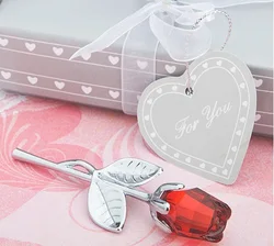 Хрустальные Фигурки розы, сувениры и подарки на свадьбу, День Святого Валентина, сувенирное украшение для стола в коробке