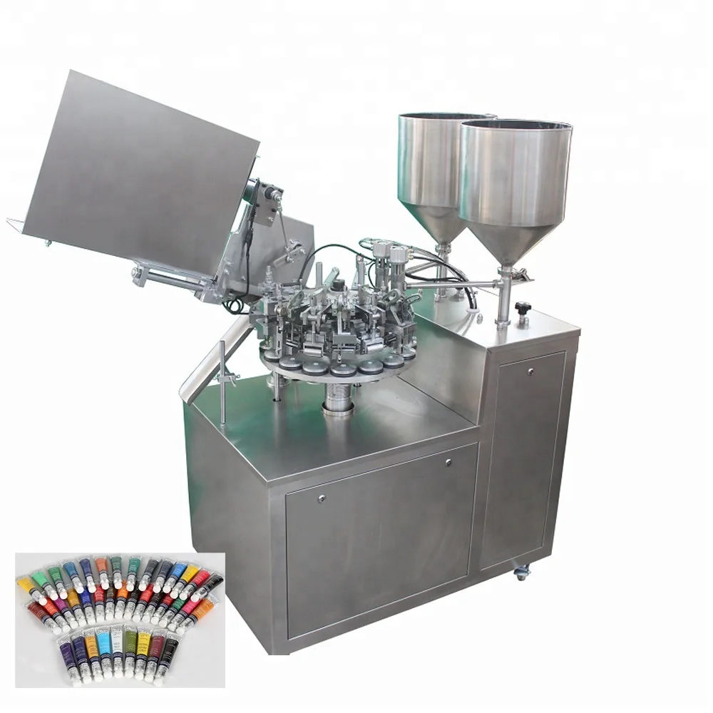 
Top quality easy operation Automatic AB glue aluminum tube filling machine 
