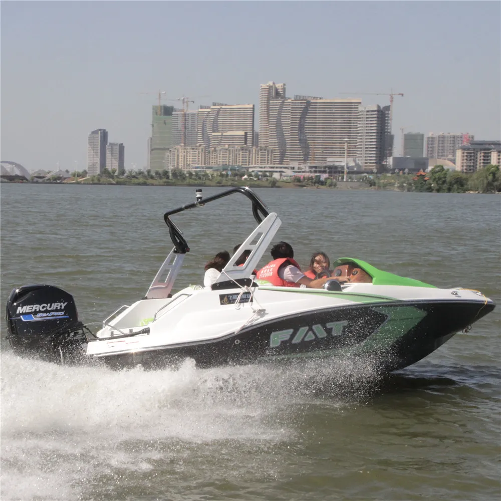 Small Jet Fishing Vessel Speedboat with outboard motor