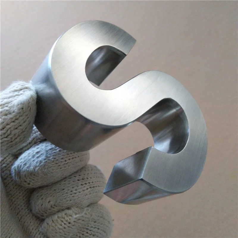 Custom 3D stainless steel letter signage office store wall sign alphabet letters