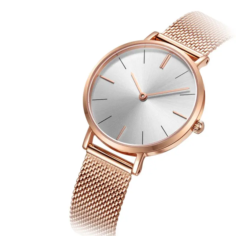 low moq custom logo watch relojes para dama japan movement sapphire glass women wristwatch rose gold watches ladies