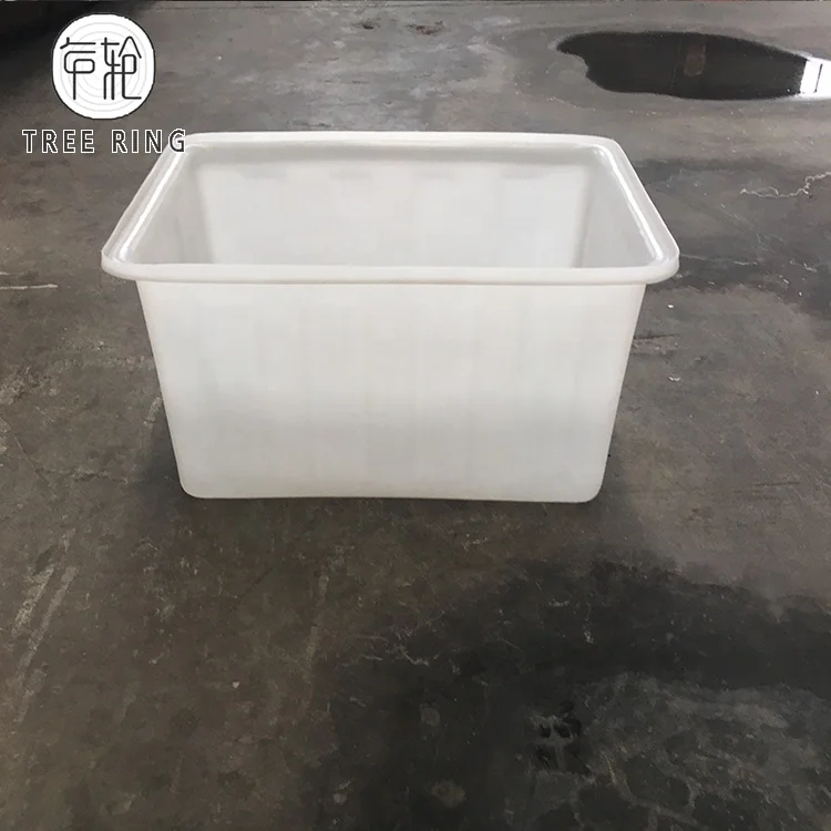 Изготовленный На Заказ экономичный Прямоугольный Открытый верхний Конический пластиковый резервуар для воды 120 л