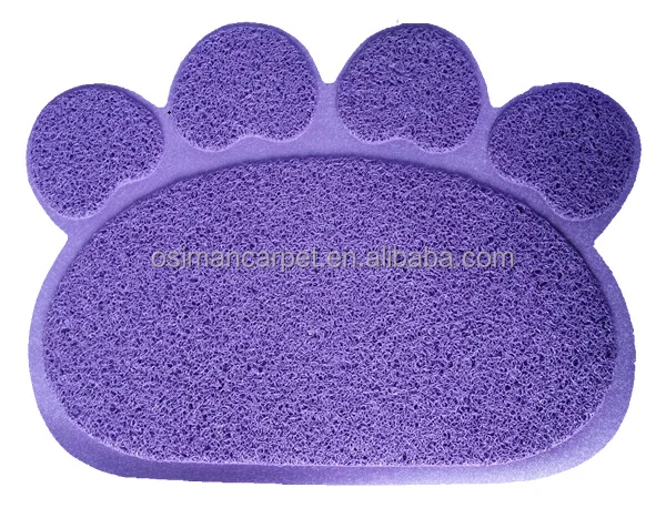 Wholesale Approved by SGS ROHS lab PVC cat litter mat pet cat floor mat, pet eat mat