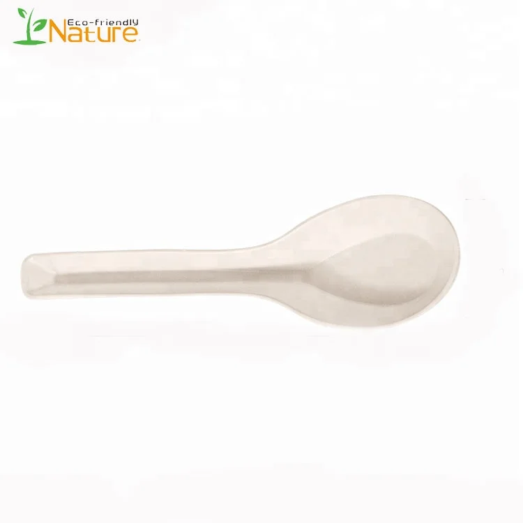 120MM disposable cutlery chinese biodegradable disposable corn starch soup spoon