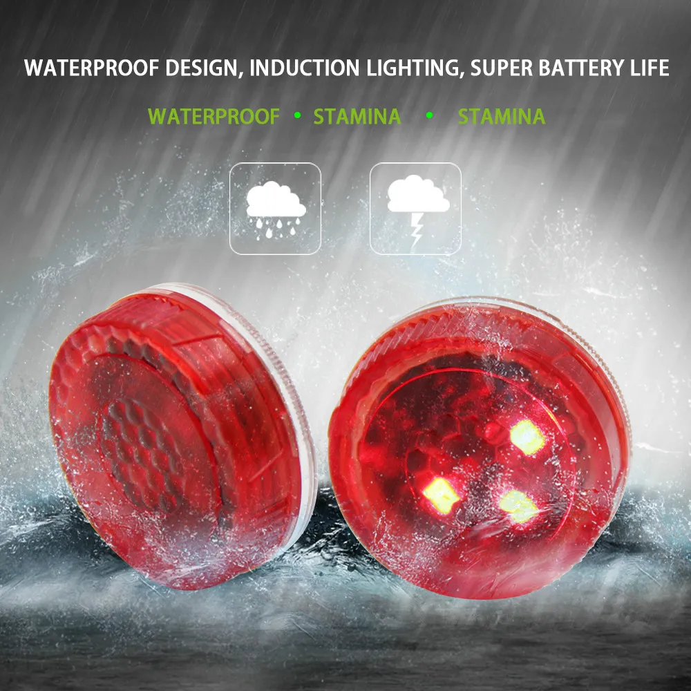 Magnetic Wireless Button Battery Auto Door Light, Anti Collision LED Strobe Warning Lamp
