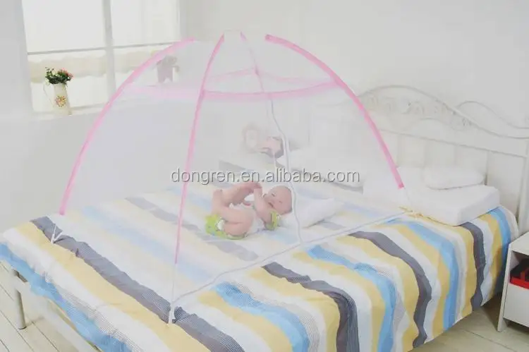 New products polyester safe folding baby cot mosquito net