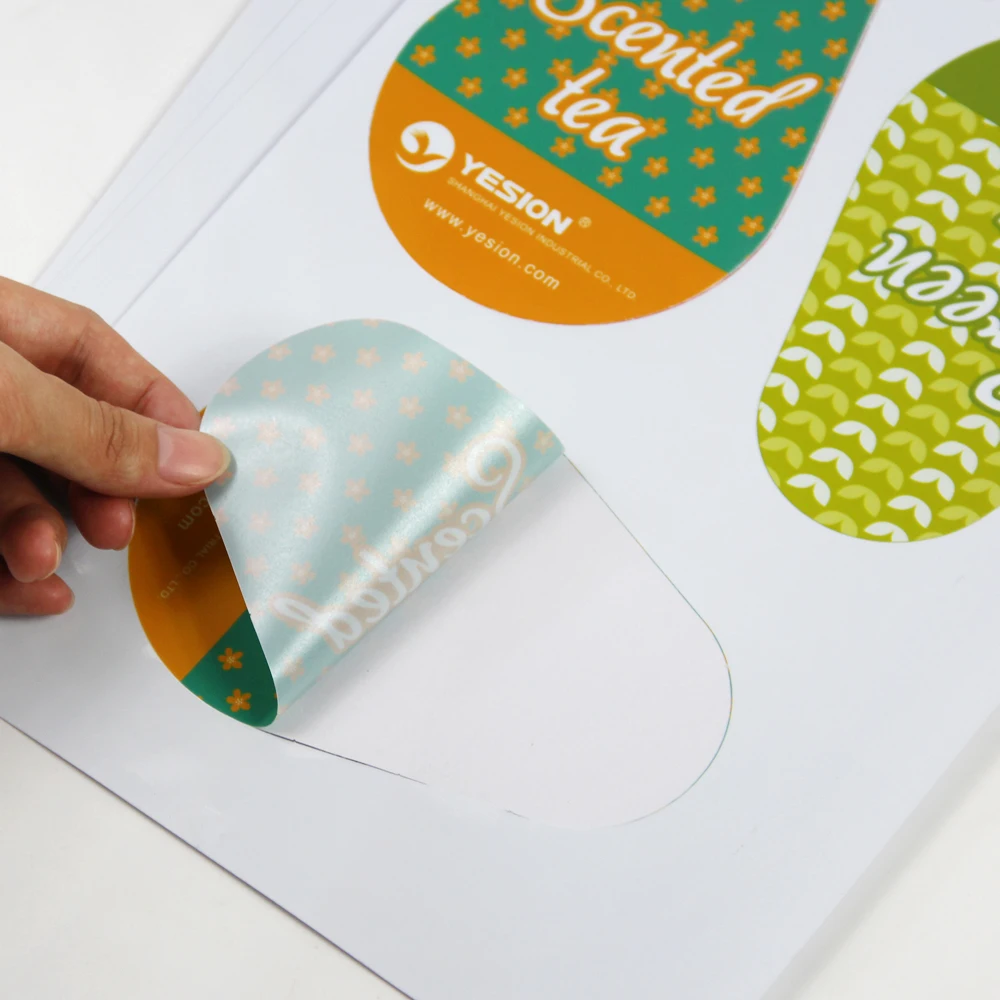 Inkjet waterproof  milk white PET sticker paper printable vinyl sticker paper glossy white