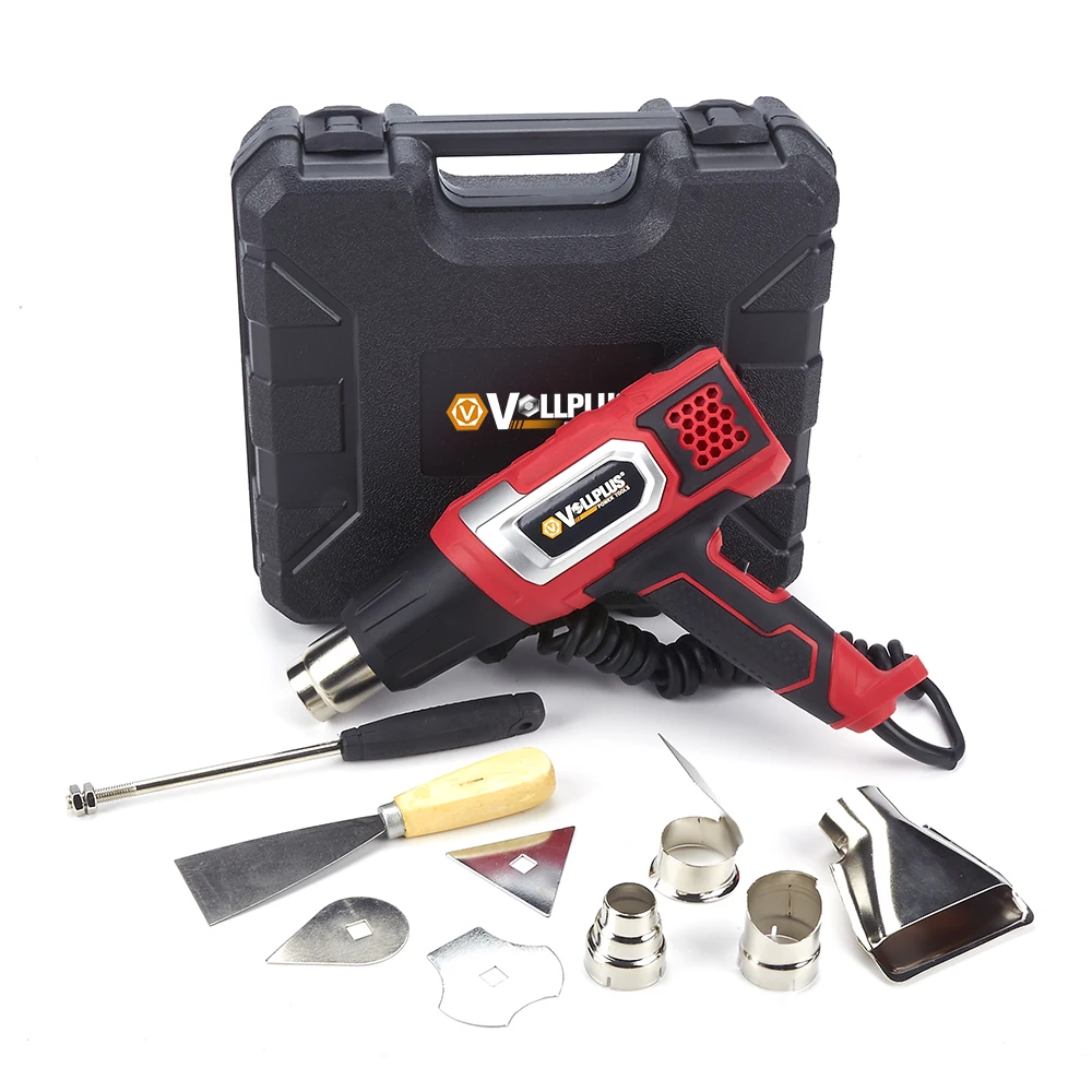 Vollplus VPHG1017 stocked product 2000W 12.5A Variable temperature 2 model heat shrink gun Heavy Duty  hot air gun heat gun