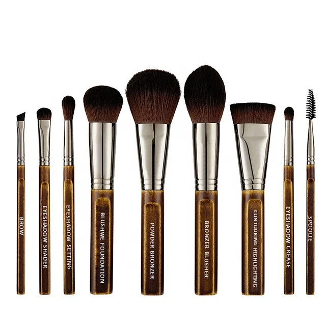 Factory wholesale brushes eyebrow customized eyeshadow brush bamboo make up brushes