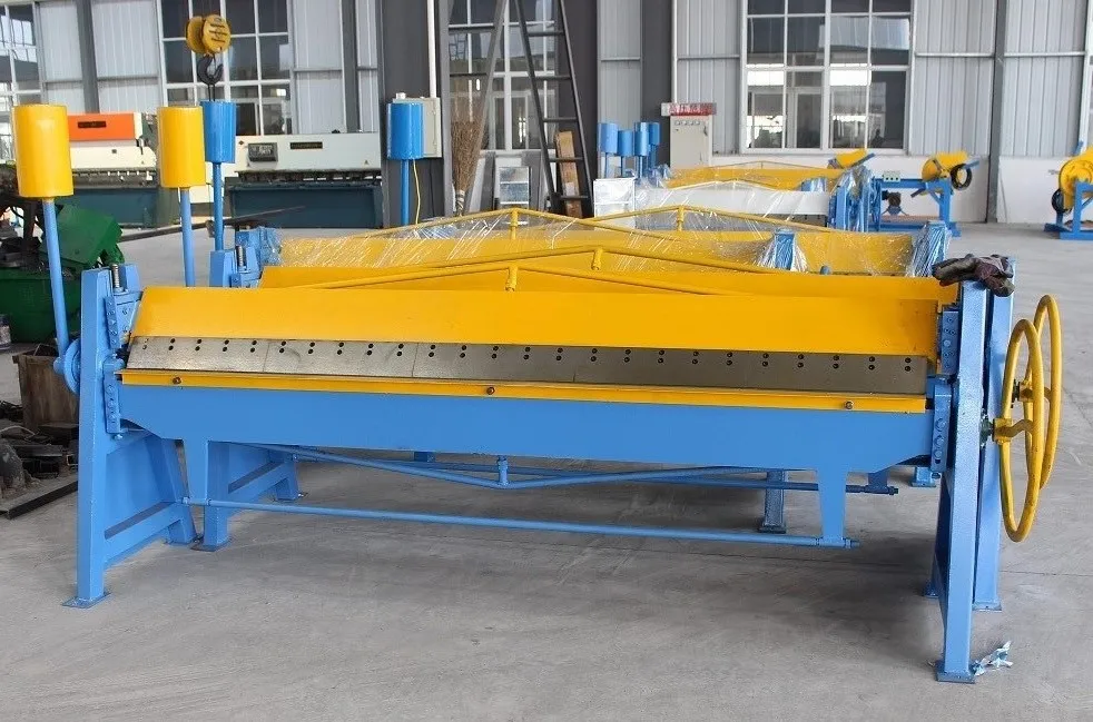 Cheap price small 2 meters manual bending machine/1.5 meters hand steel press brake/TDF duct manual folder