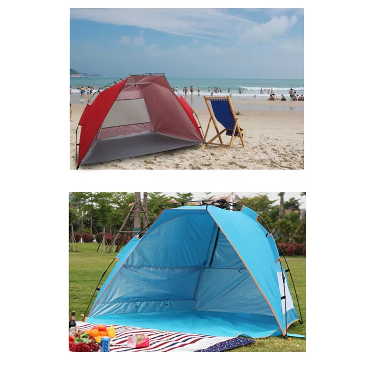 
factory price automatic portable beach sunshade tent pop up fishing shelter 