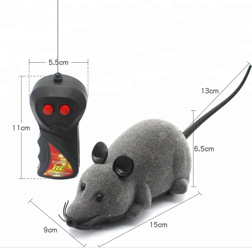 Best selling toys 2017 electric fur plush mouse cat mouse toy interactive remote control electric cat toys