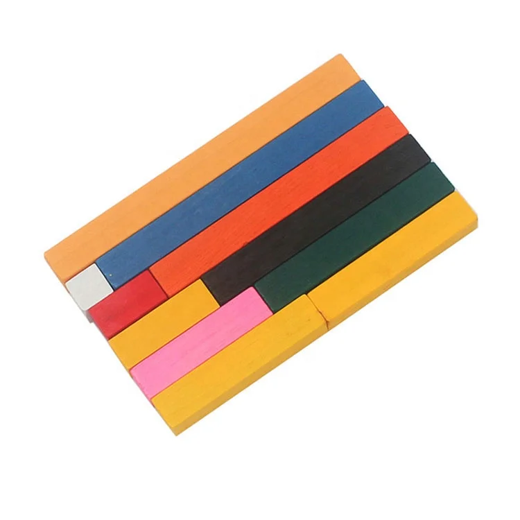 Многоцветный 1-10 см; Количество палочек Монтессори подсчета дошкольного обучающих игрушек для детей детские деревянные Математические Игрушки