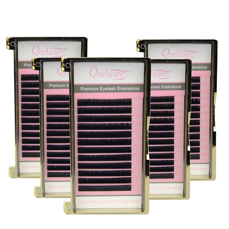 Qeelasee easy to fans camellia mink volume eye lash eyelash extensions