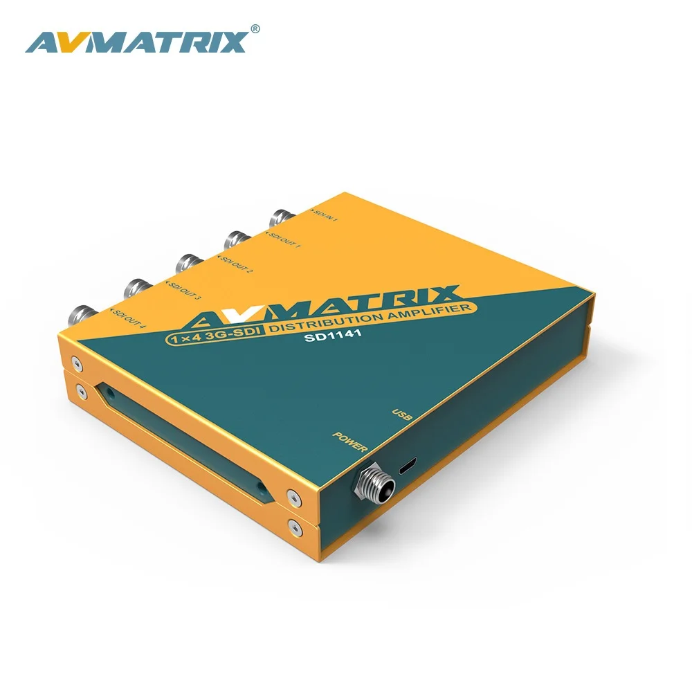 AVMATRIX 1x4 3G-SDI Distribution Amplifier with Reclocking