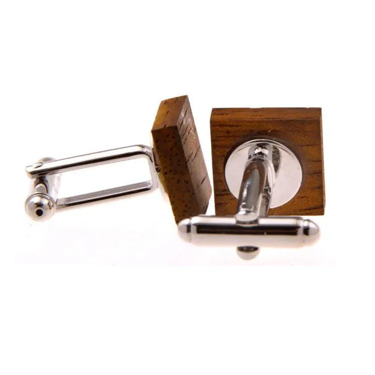 High quality novelty personalized custom wooden cufflinks for men
