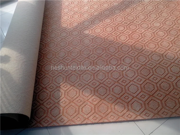 Customized double color jacquard needle punched non woven carpet