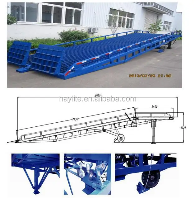 hot dipped galvanized hydraulic steel car forklift ramp hydraulic portable hydraulic cramp for truck