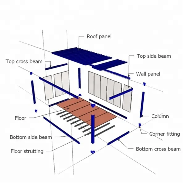 20ft 40ft Used Shipping Luxury Home Prefab House Container Houses