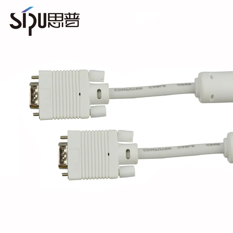 SIPU alibaba good quality 15 pin VGA cable computer, vga 3+4 cable wholesale price