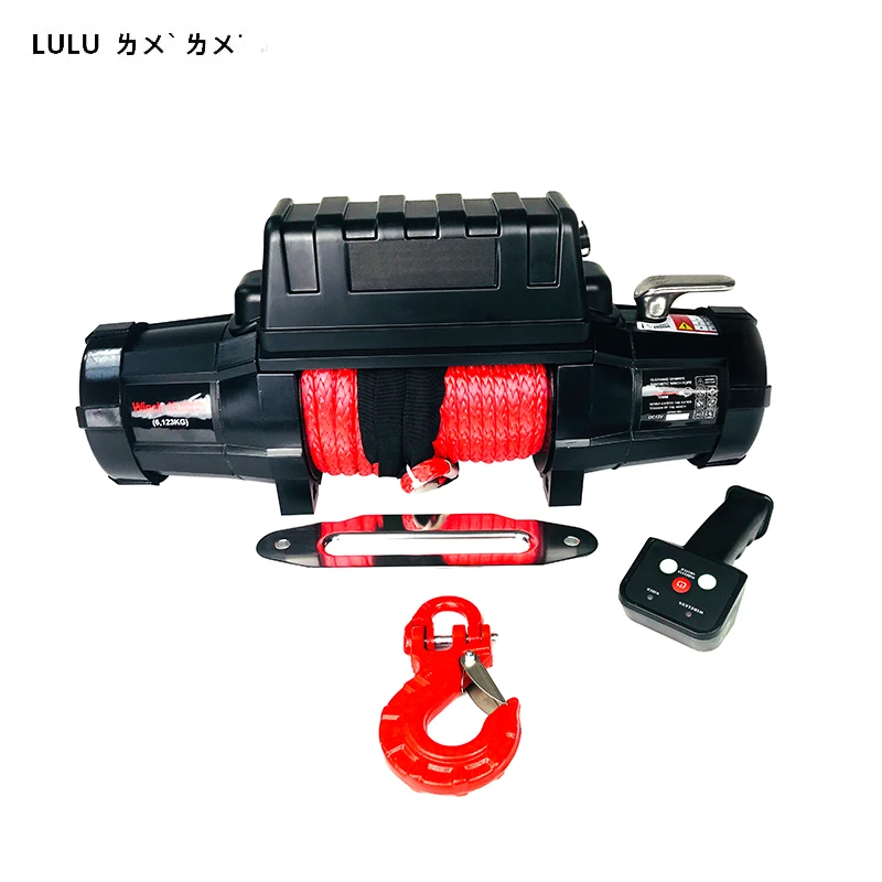 LULU красивые формы 12 вольт 12000lb электрическая лебедка