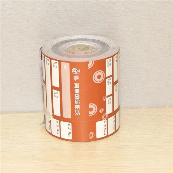 receipt roll customized pre-printed for POS printing thermal paper rolls custom printed cinema ticket roll
