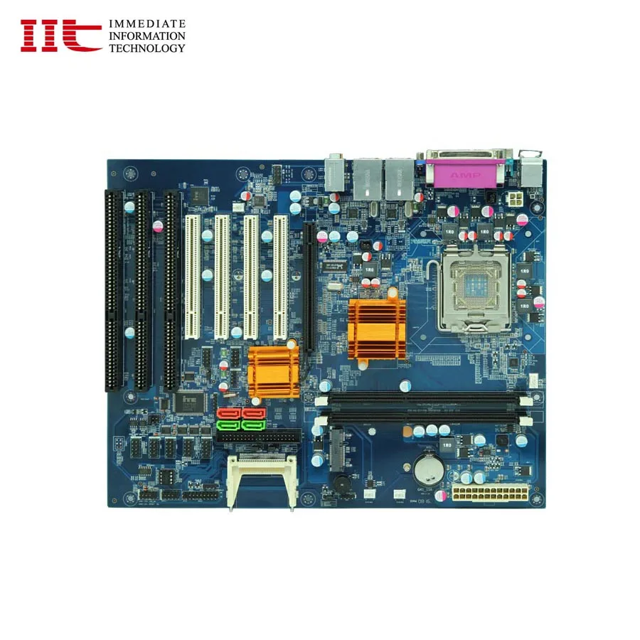 DVR Motherboard  G41 LGA775 industrial 3 isa slot support Quad core cpu  max Q9650 run winxp win2000 win7 sys  with 2 LAN Gbe