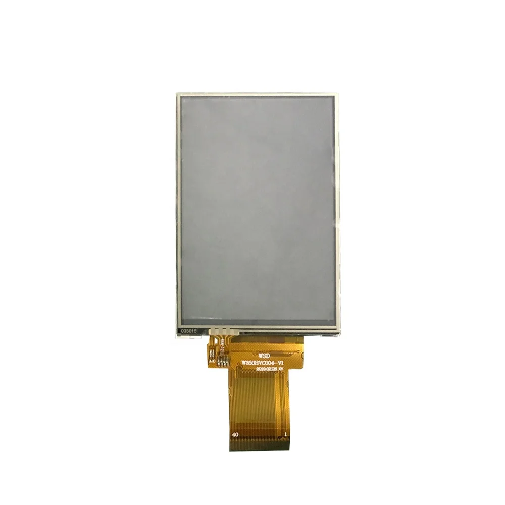 Exw price 3.5 inch 320*480 40 pin car radio and vr small tft lcd screen with resistive touch screen panel