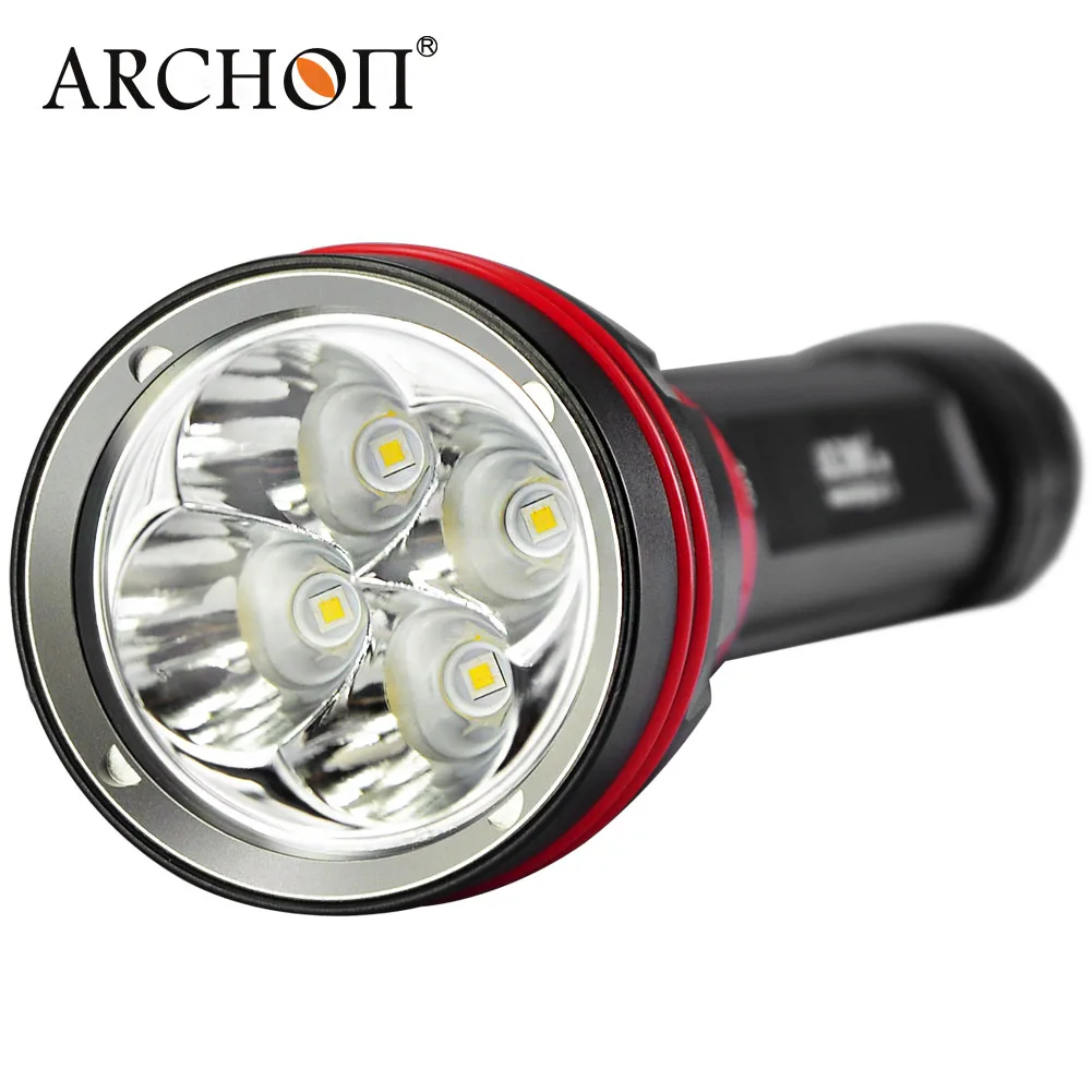 Фонарик ARCHON WY08 WY08W для дайвинга светодиодный подводный фонарь 4000 лм 100 м зарядка аккумулятора 26650