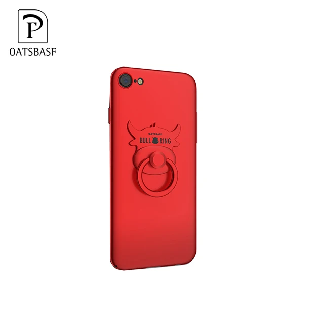 Подставку мобильный телефон чехлы для Iphone 8 Случаях Жесткий Pc 360 Полное покрытие протектор и кольцо держатель