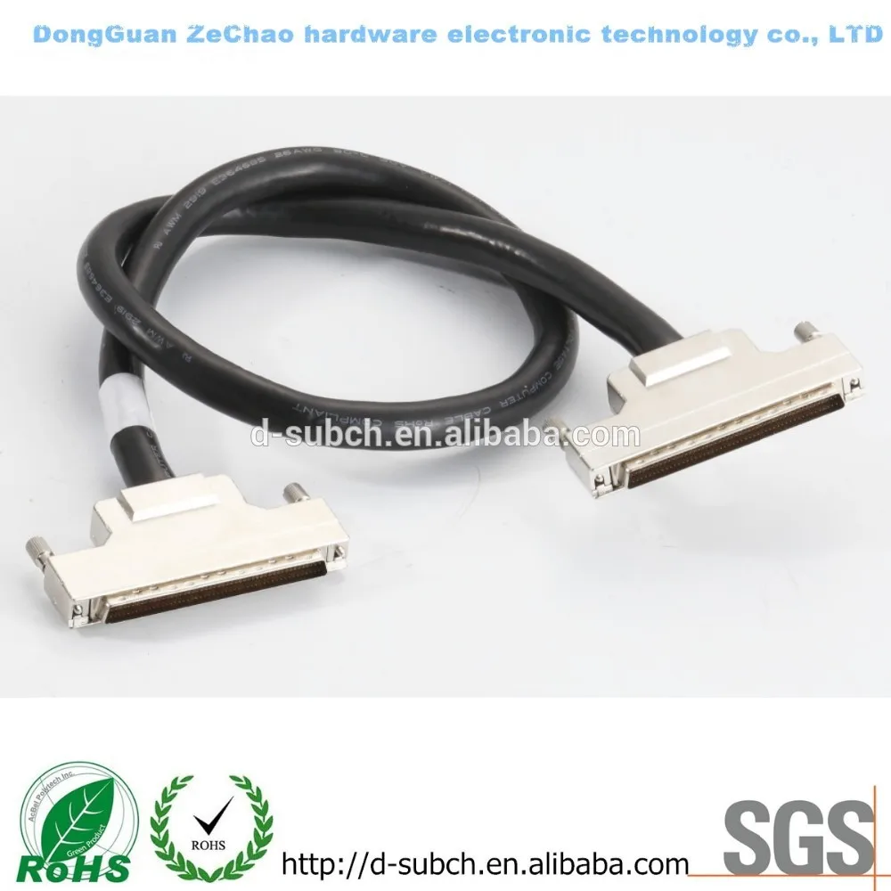 Vhdci, scsi-1, scsi-2, scsi-3, screw or latch clip, with or without ferrites, up to 33 feet in length