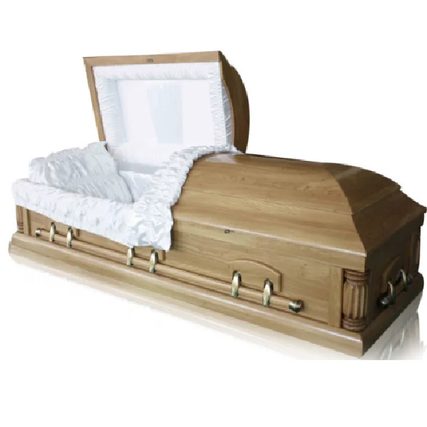 F01Nice quality wood veneer coffins china casekt supplies