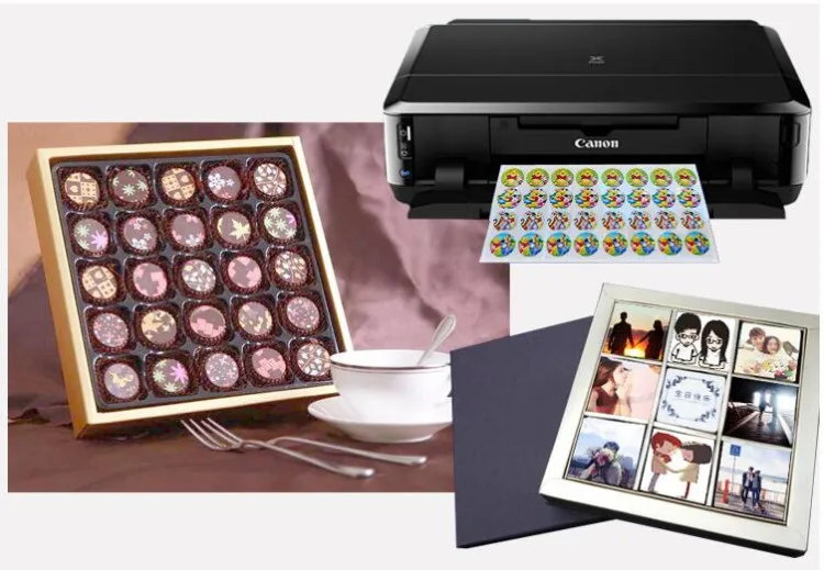 50sheets/lot A4 Size Chocolate Cake Edible Blank Ink Printing transfer sheets