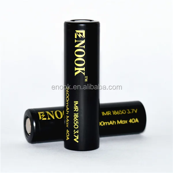 
New product China supplier of Enook 18650 2600mAh 40A 3.7V rechargeable li-mn battery for 3.7v nicd battery pack 