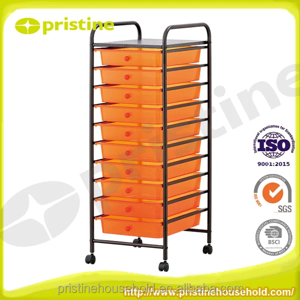Wholesale 10-Tier Home Storage Furniture from Taiwan Quality eBay Sale-Colorful Plastic Drawer Wheels for Kitchen Space