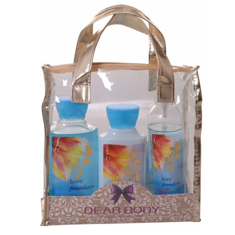 Lady skin care body lotion personalized perfume beauty bath shower gel gift set