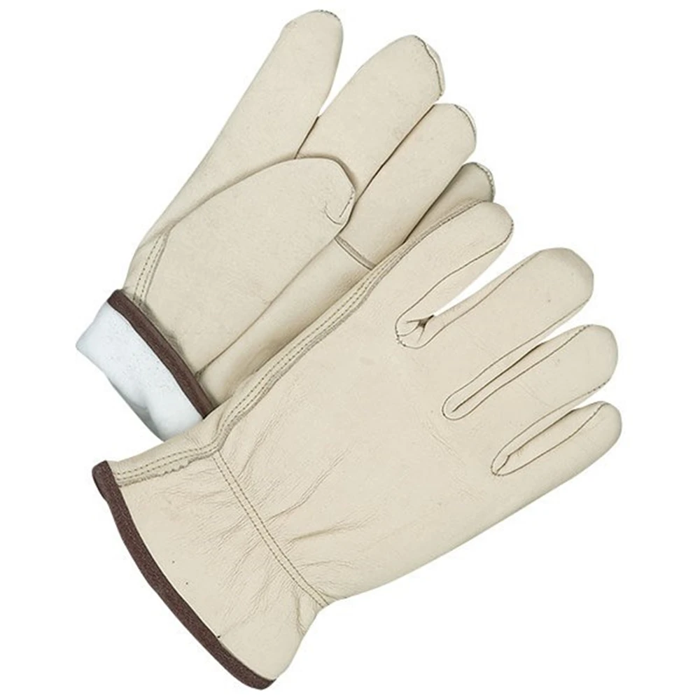GLOVEMAN Full cow leather winter fleece liner driver gloves
