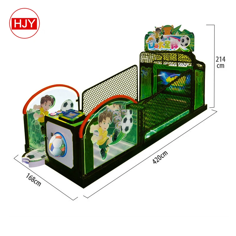 Kids coin operated shooting happy baby football soccer game machine