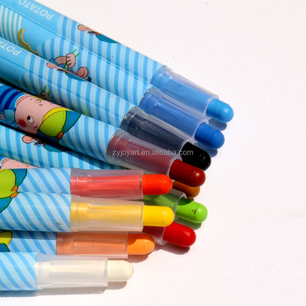 Twist Crayon Pencil Set of 12 Assorted Colors Art Tool Painting Drawing Crayon