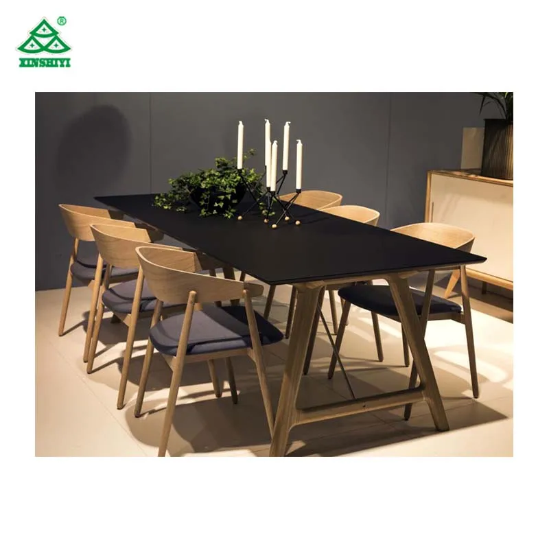 OEM Dinning Chairs, Dining Table, Easy Cleaning Dining Table Set For 8 People